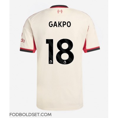 Liverpool Cody Gakpo #18 Udebanetrøje 2025-26 Kortærmet Liverpool Cody Gakpo #18 Udebanetrøje 2025-26 Kortærmet